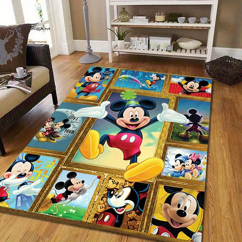 1 ks Koberec Mickey a Minnie, Plošný koberec, Ložnice a Herní místnost, Odolný, Odolný proti skvrnám a Snadno čistitelný, Obývací pokoj
