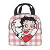 B-Bettys Boops Insulated Lunch Bag Food Container Portable Cooler Thermal Lunch Boxes For School Office