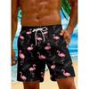 Summer Men's 3D Printed Beach Pants Fashion Versatile Breathable Trend Casual Vacation Style