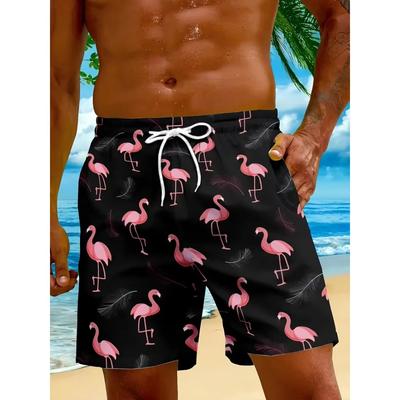 Summer Men's 3D Printed Beach Pants Fashion Versatile Breathable Trend Casual Vacation Style
