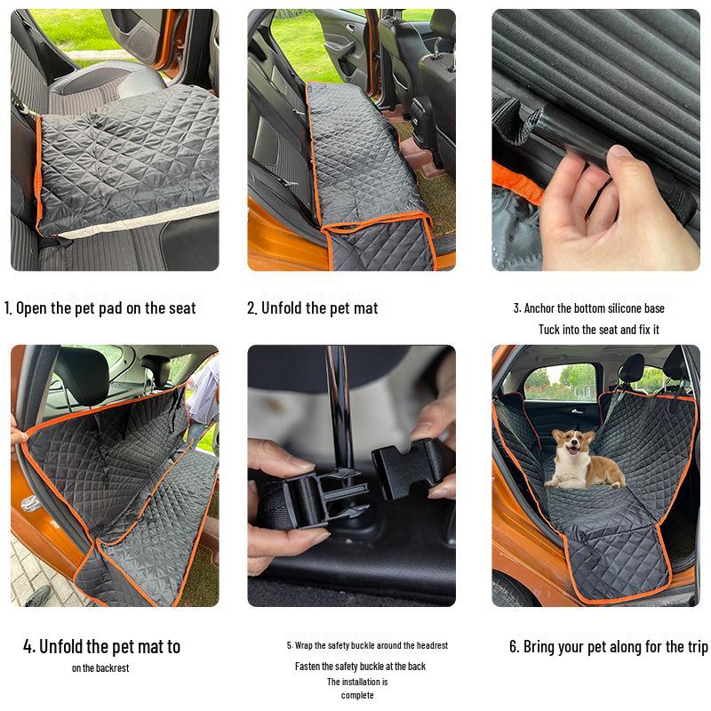 Waterproof & Dirt-Resistant Pet Car Seat Hammock Mat