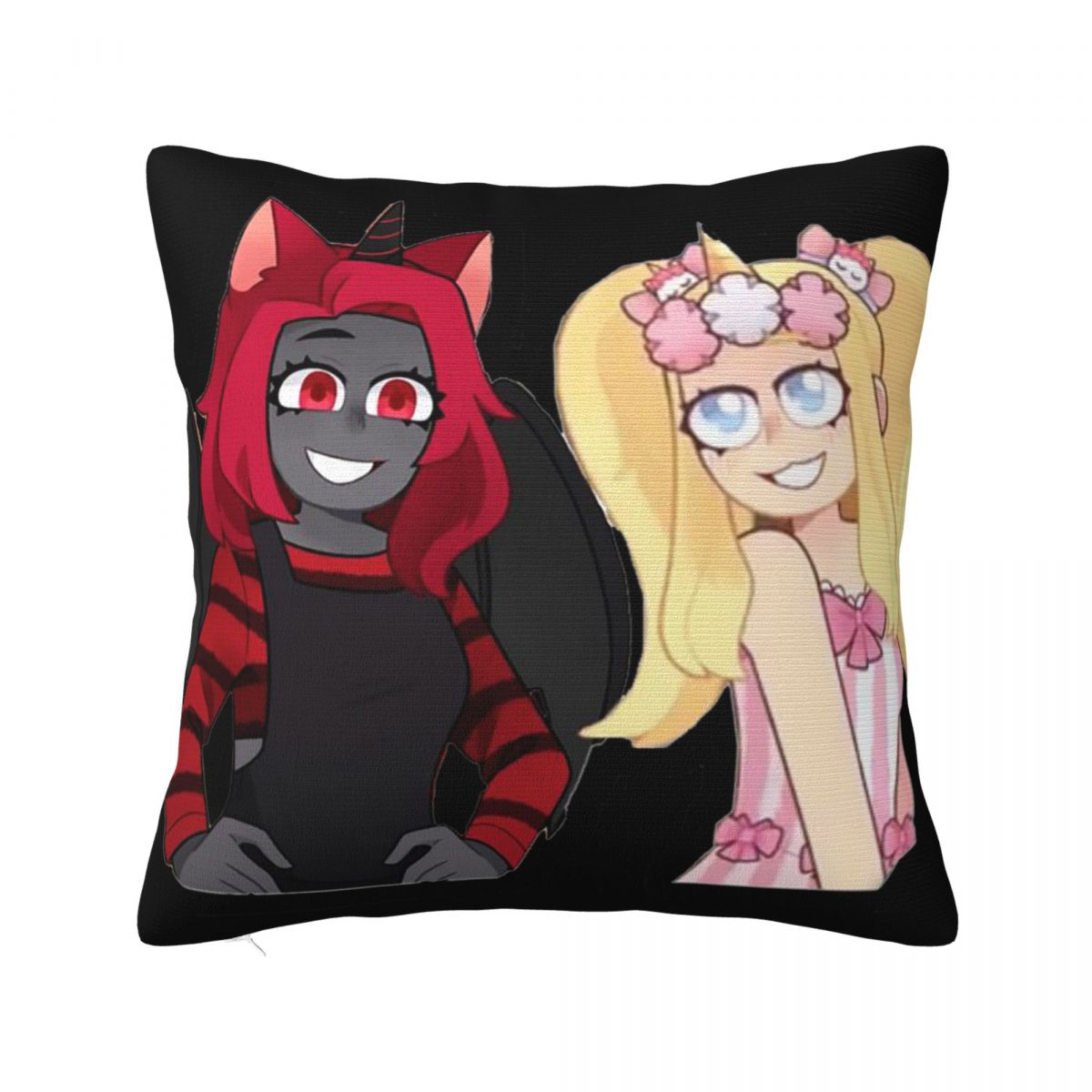 

Iamsanna Sanna And Moody Pillowcase Cushion Comfort Throw Pillow Sofa Decorative Cushions Used for Home Bedroom Living Room 22x22Inch