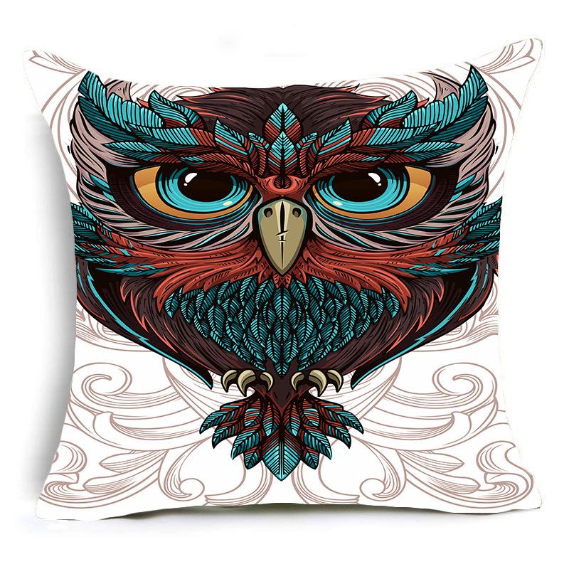 New Owl Pillow Cover Home Sofa Pillow Cover