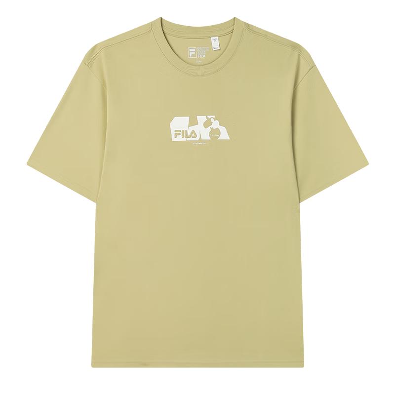 FILA Men s Knitted Round Neck Short Sleeve T-Shirt 180/100A