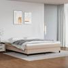 Vidaxl Continental Bed With Mattress, Cappuccino Eco-Leather 180X200 Cm