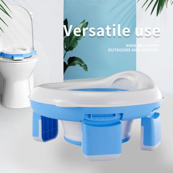 Portable Baby Toilet Seat Safe Comfortable Convenient Foldable Design Wide Application Baby Toilet for Travel