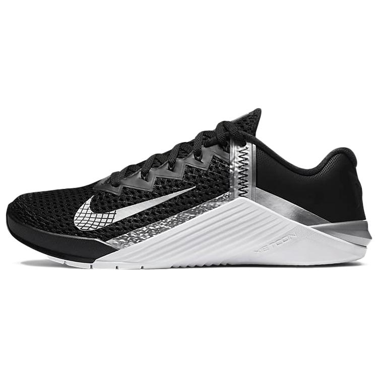 Ny Nike Metcon 6 Svart Metallic Sølv Dame AT3160-010