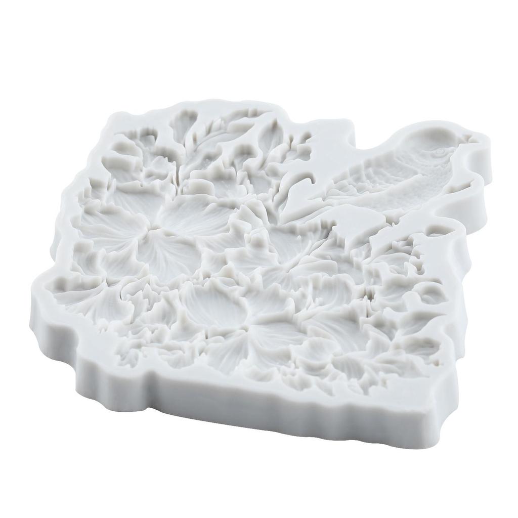 Birds Silicone Mold Flower Leaves Fondant Molds Cake Decorating Tools Cupcake Topper Candy Resin Clay Chocolate Gumpaste Mold
