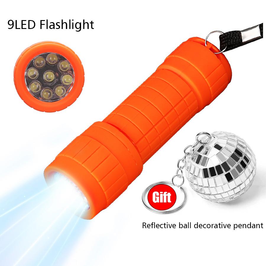 Mini Handheld Children's Flashlight Portable Outdoor Pocket Light Waterproof Camping Emergency Lantern Use 3 NO.7 Batteries
