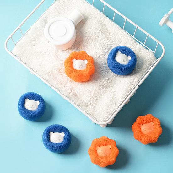 2Pcs Pet Hair Collector Washing Machine Reusable Lint Remover Hair Removal Assistant Laundry Balls Clothes Accessories
