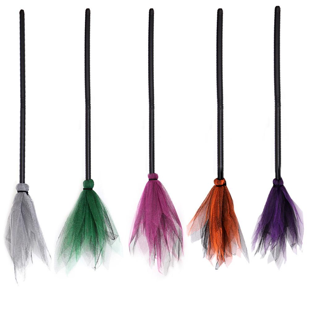 New Halloween Versatile Broom Decorative Prop For Spooky Party Celebrations Festivities And