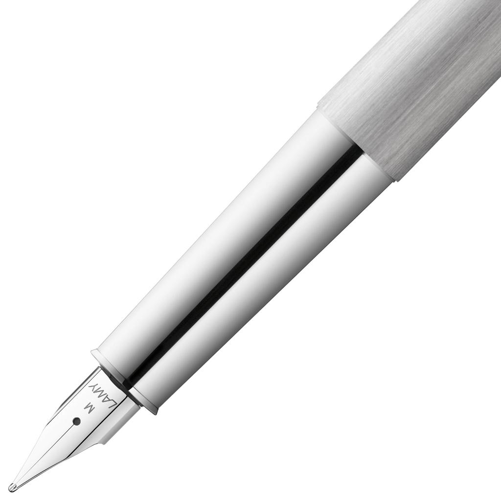 Lamy scala brushed fountain pen Simple fountain pen with a sturdy body and lacquered finish steel nib Includes T10 blue ink cartridge - all-metal -