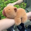 Cute Capybara Slap Clap Wristband Toy Cartoon Plush Animal Doll Clap Ring Bracelet Plush Hand Ring For Children Birthday Gifts