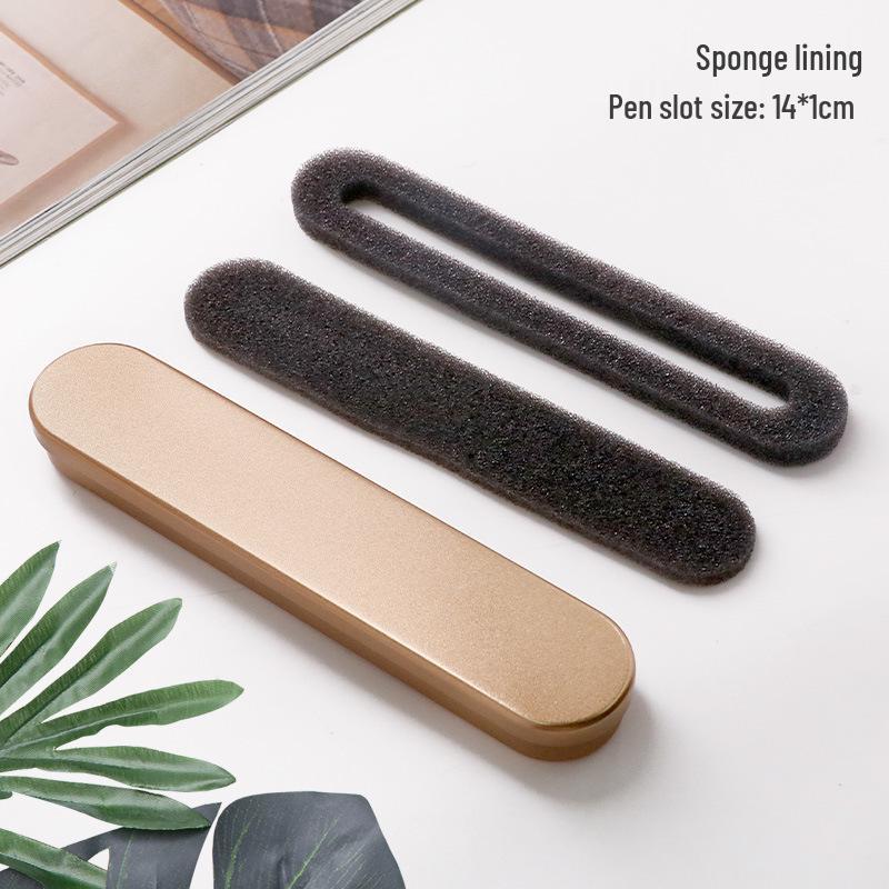 Tinplate Eyebrow Pencil Case with Sponge Base – Durable, Gift-Ready & Drop-Resistant for Students.