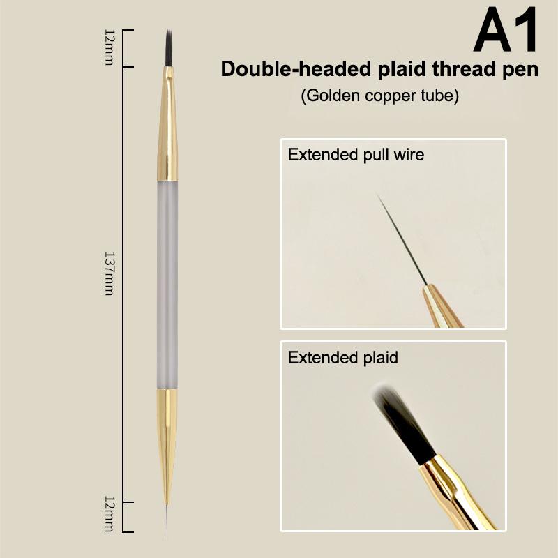 

Nail Art Brush Multifunctional Stripe Liner Brushes Modeling Water Ripple Diy Design Hard Bristle Brush Nail Art Tools A1