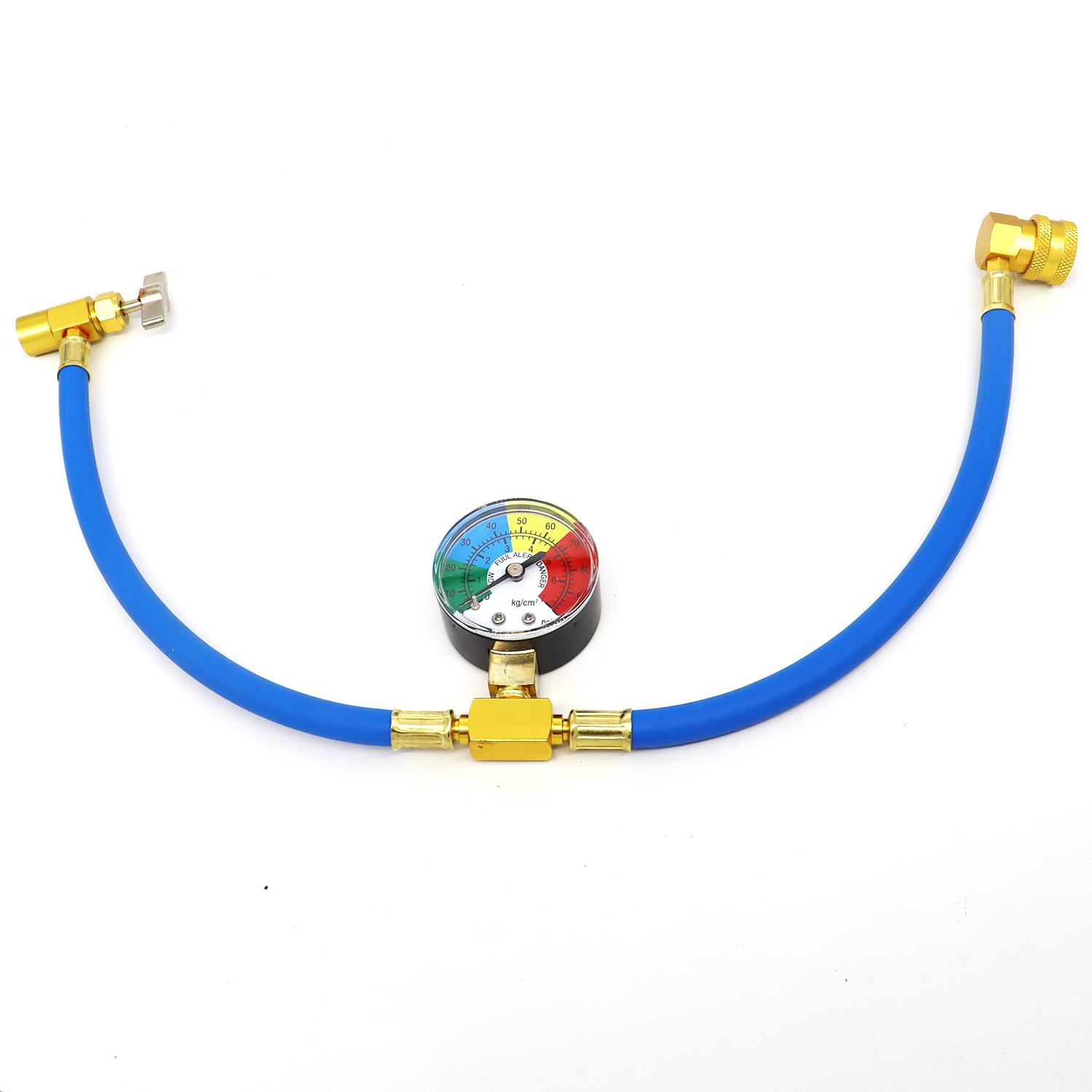 

Шланг для заправки кондиционера R134A с манометром, коллекторный манометр для кондиционера R134A, комплект для заправки автомобильного кондиционера коричневый