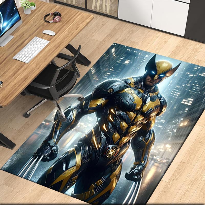 Wolverine Printed Carpet, for Office Chair Living Room Bedroom Kitchen Room Decor Gifts.