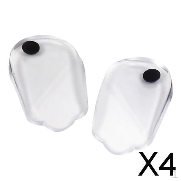 

2x1 Pair O/X Type Legs Gel Correction Heel Support s Pad for Women Men L , Clear, 4 Pcs