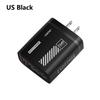 240W 5portová nabíječka na mobilní telefon 2x USB 3 Type C Rychlé nabíjení PD QC 3.0 Quick Charge Adaptér do zásuvky US EU Pro Xiaomi