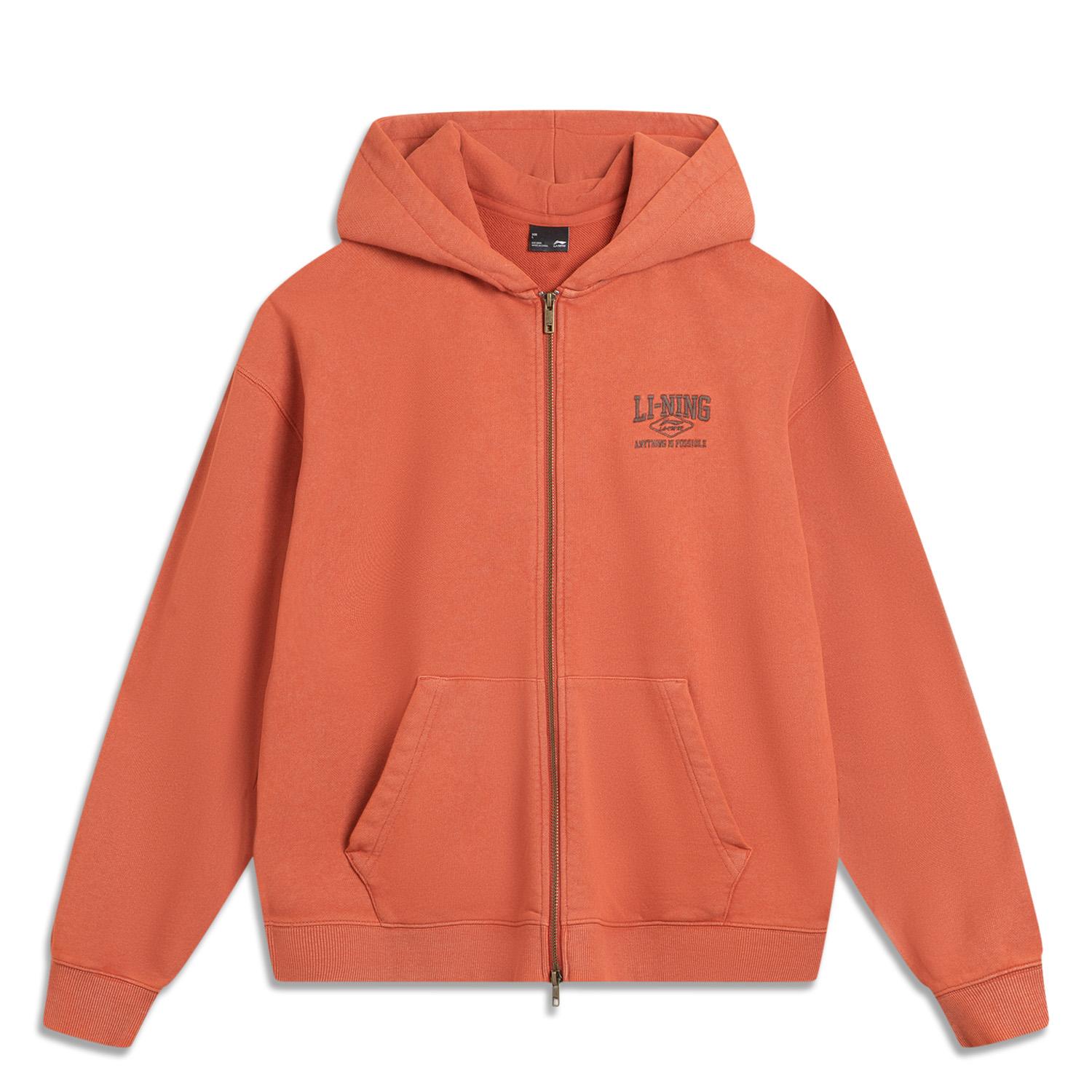 

Li Ning Серия Спортивный Стиль Жизни Повседневный Удобный Простой Свободный Универсальный Худи Унисекс Худи Чайно-Красный AWDVC13-2 3XL