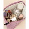 Letter Patch Makeup Bag Pouch Skincare Toiletry Packing Bag Travel Essentials Organizer Lip Oil Nail Polish Travel Toiletry Storage Zipper
