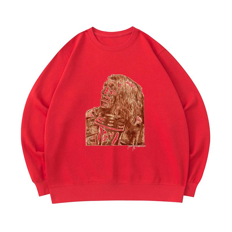 native print sweaters