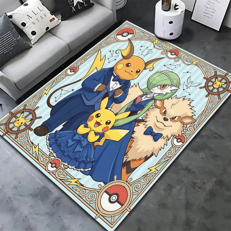 Pokemon Carpet Rug For Living Room Bedroom Home Sofa Decoration Kids Play Nonslip Floor Mat