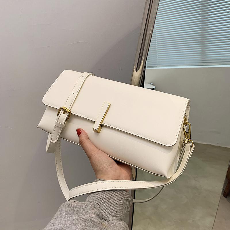 Fashion PU Leather Shoulder Bags New Korean Style Women Simple Messenger Bag Casual All-match Ladies Shoulder Bags