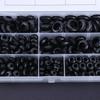 260pcs Rubber Wire Sleeve Set Easy Cable Organization Solution Flexible Rubber Wire Seals with Storage Box Assorted set
