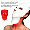 Rote Lichttherapie-Maske für Gesicht und Hals LED-Lichttherapie-Maske Kabellos USB C Wiederaufladbar LED-Infrarot-Maske für Zuhause Reisen Yoga-Nutzung