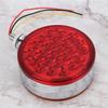 Aramox LED Marker Light, 48LED Double Face Single Stud Mount Side Marker Reflective Sealed Light for Trailer Truck