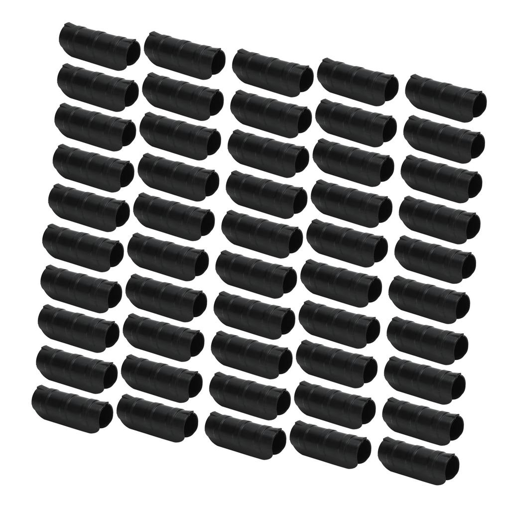 50PCS 10cm Greenhouse Film Clamp Heat Resistant Tube Clip Gardening Frame Pipe Clip for GardenBlack