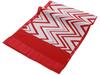 [Kimono Shop Sarasa] Silk Crepe Obiage (sash Accessory) for Furisode (long-sleeved Kimono), with Zigzag Pattern Print. Suitable for Coming-of-Age