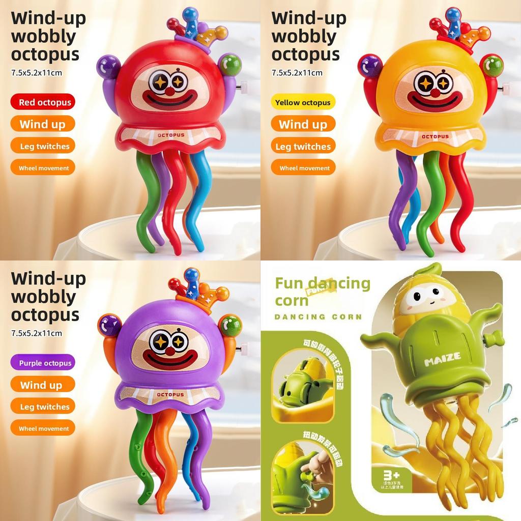 Fun Linked Chain Clown Octopus Handheld Toy Sensory Play Interaction Parent