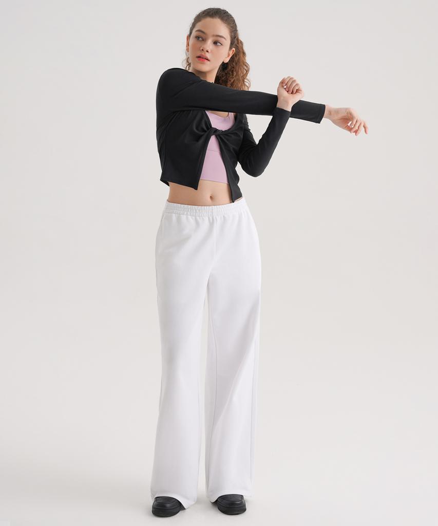 Skullpig Swp25058-03 Cotton Daily Wide Pants Off-White Ivory