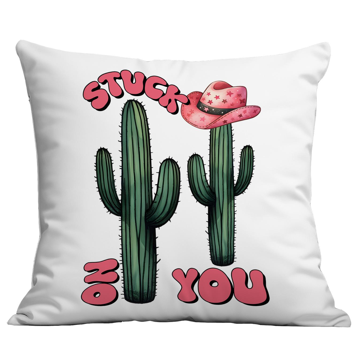 

New Pink Western Denim Pillow Cover Home Living Room Sofa Cushion Pillow Cover Premium Durable Quality Useful Practical 45 * 45Cm