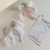 INS Style Y2K Aesthetic Crystal Lace Bow Keychain Sweet Bow Keyring Bag Pendant Delicate Backpack Hanging Decoration Gifts