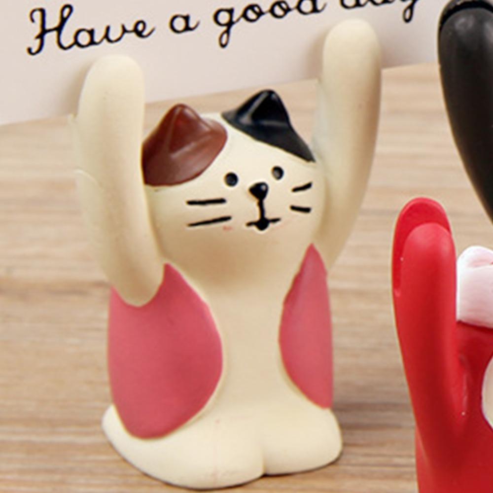 Animal Shaped Table Number Holder Pink Memo Clip Holder Decorative Photo Card Stand Office Use