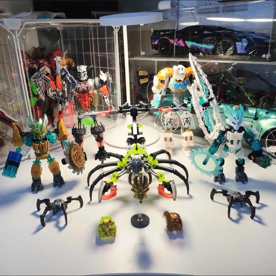 2025 Skull Warrior Mask Master Bricks Beast Action Building Blocks Kids’ Collection Toy Christmas/Birthday Gifts