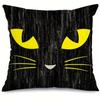 1 piece Halloween decorative cushion cover, Halloween funny expression pillow cover, suitable for party home room decoration