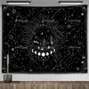 Zodiac Astrology Constellation Tapestry Indie Hippie Sun Moon Tapestry Tarot Astrology Altar Tablecloth Aesthetic Room Decor