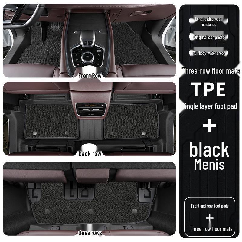 TPE Full-Coverage Floor Mats for Chery Tiggo 8, 6 & 7-Seater (2018-2025 Pro Plus Models)
