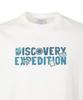 DISCOVERY EXPEDITION Uni Freshvent Collage Lettering Short Sleeve T-Shirt (White)