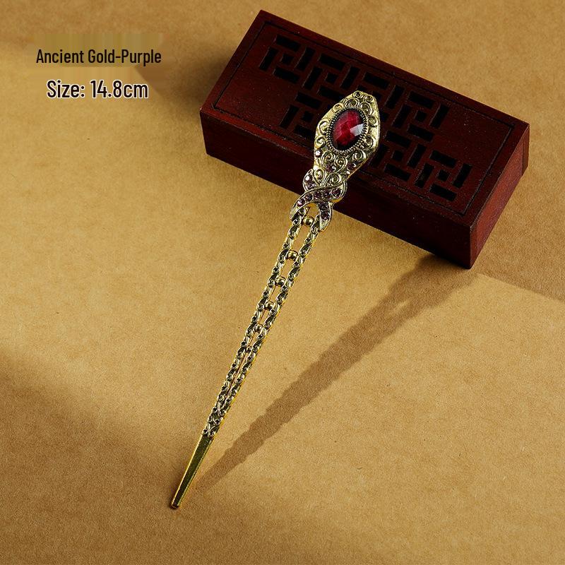 Classic Cheongsam Updo Hairpin: Versatile Retro Hanfu Palace Accessory for Everyday Use