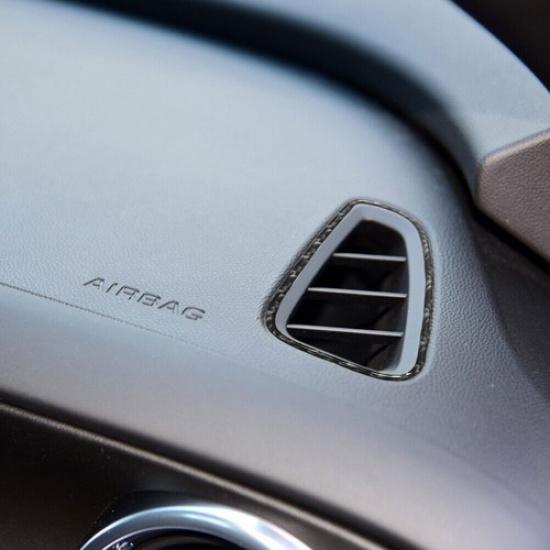 Carbon Fiber Interior Defogger Vent Sticker Trim for Chevrolet Camaro 2016-2018