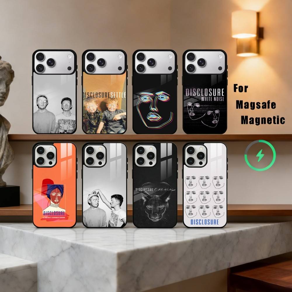 Deep House D-Disclosure Band Phone Case For iPhone17,16,15,14,13,12,11 Plus,Pro Max Magnetic For Magsafe Wireless Charging