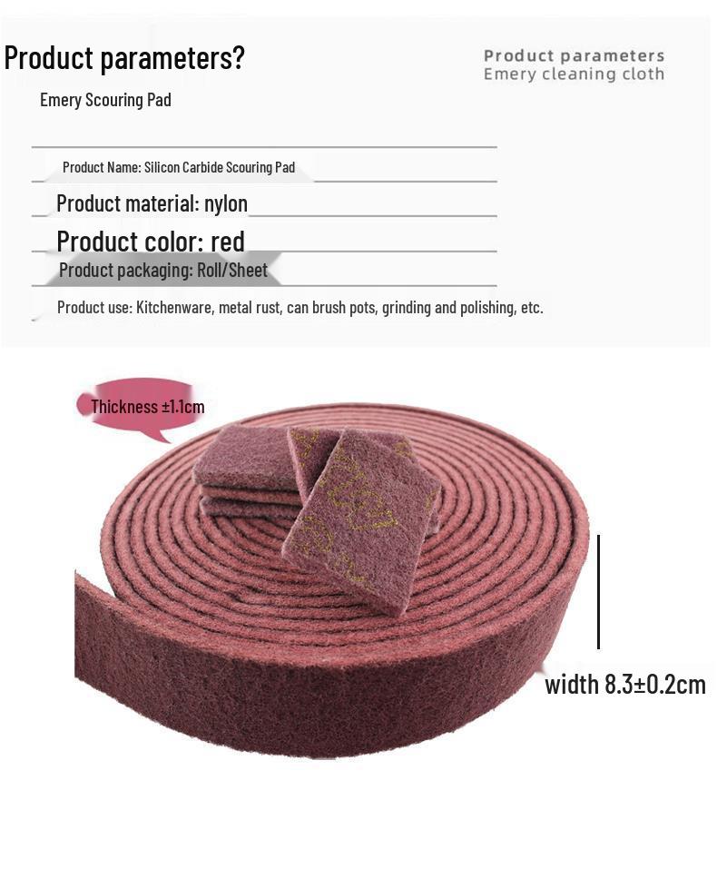 Emery Magic Eraser: Rust Remover & Cleaning Pad, 1m Long