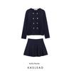 Kaslead New Arrival Women's Clothing Fashion Wind Flat Needle Double Breasted Outwear Mini Skirt 4192133 4192134