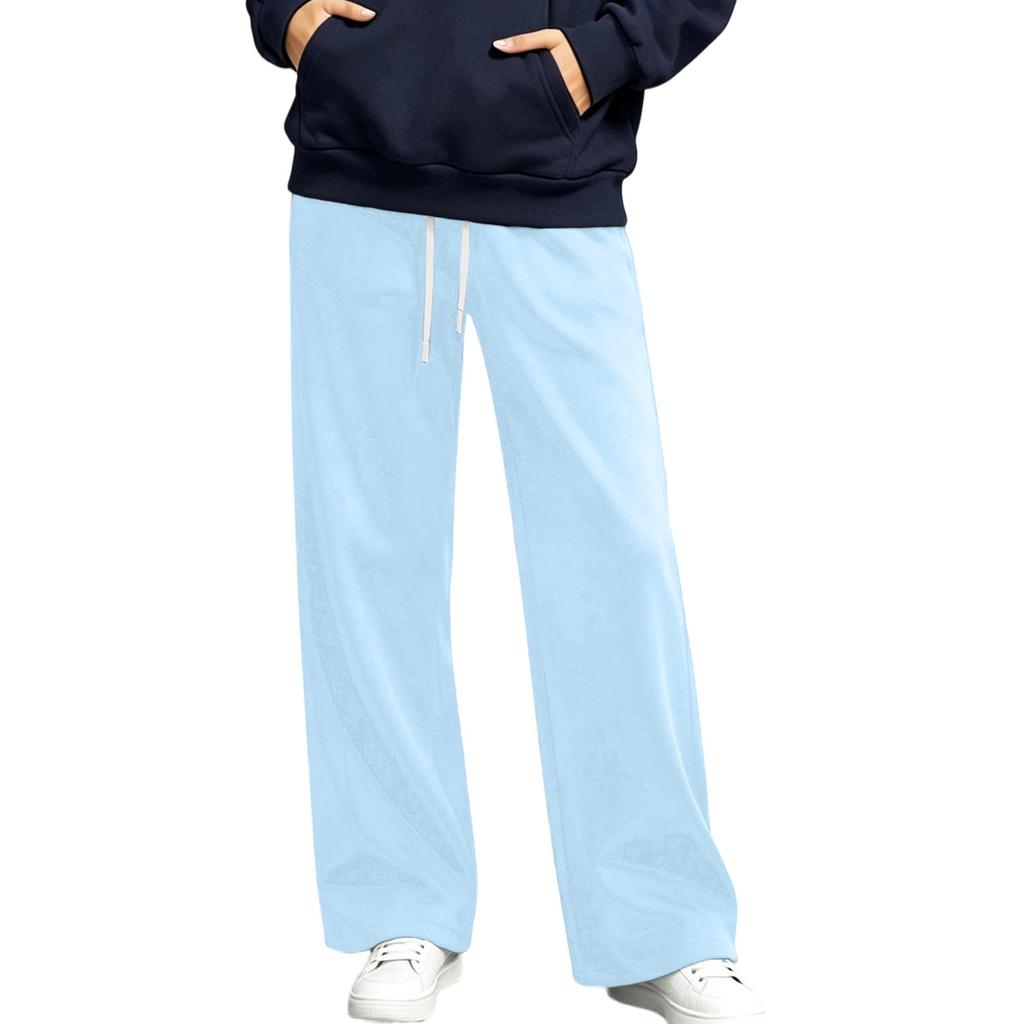 Women's High Waisted Straight Wide Leg Utility Pants Color Loose Fit for Fall Winter