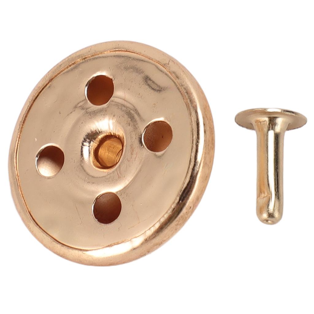 100 Sets Pilznägel Nieten 25mm DIY Verchromte Eisen Kegelspikes und Nieten Pilzkopf Nieten für Reparaturen